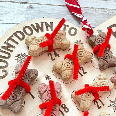 25 Days Dog Bone Christmas Countdown Advent Calendar