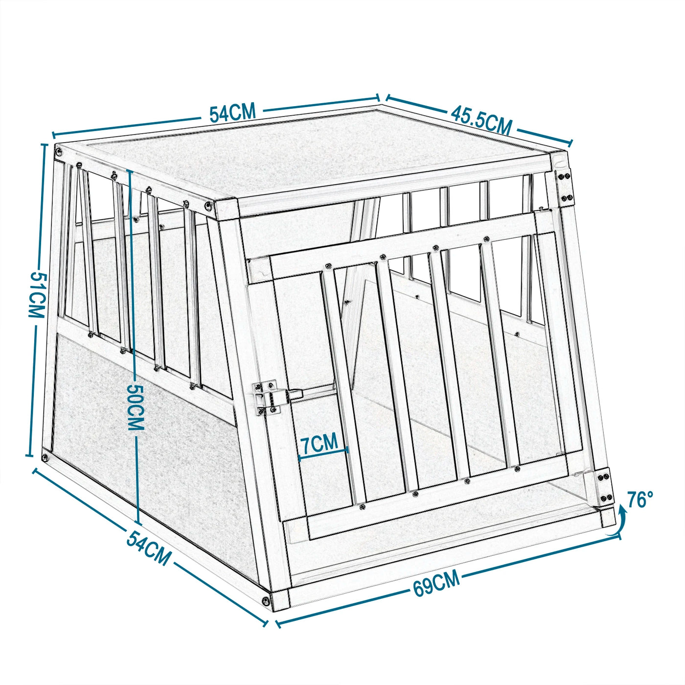 S Aluminium Transportbox für Haustiere