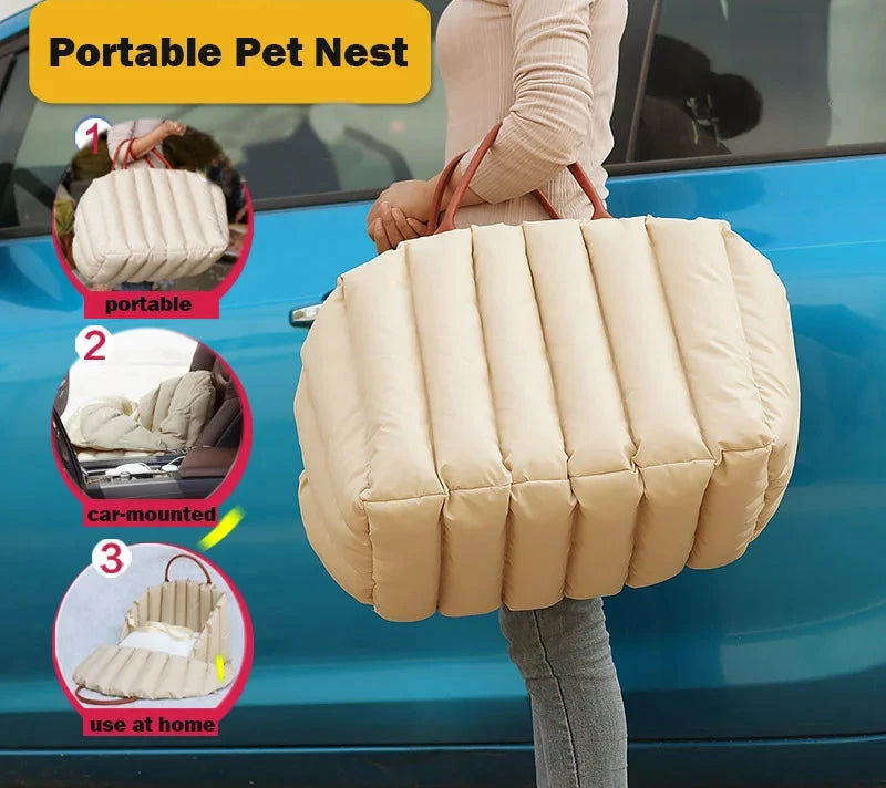 Classic Pet Car Seat Nonslip Carriers Safe Bag