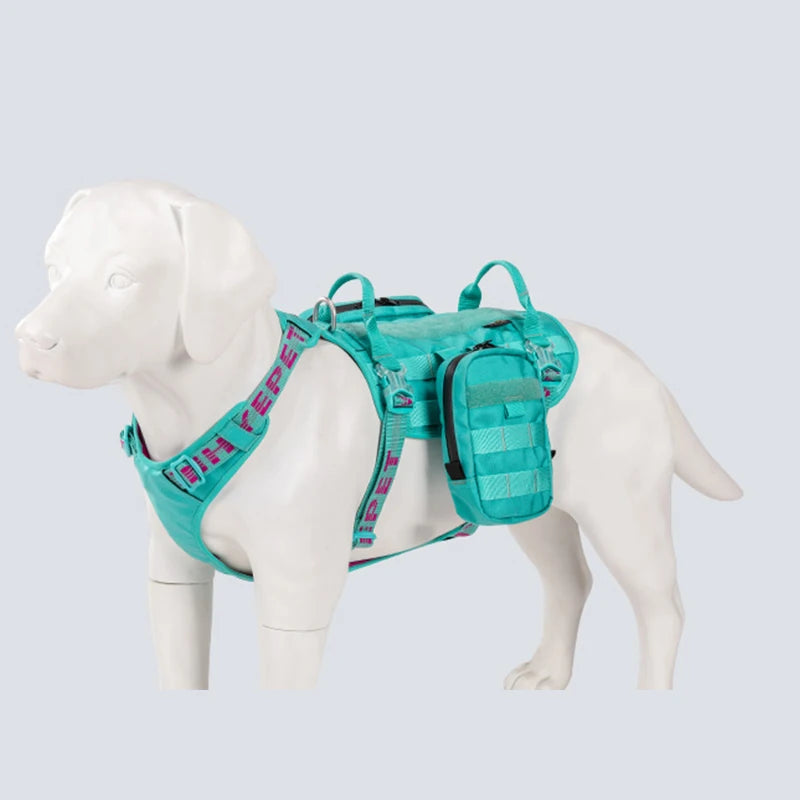 Harnais pour chien avec sac à dos multifonctionnel