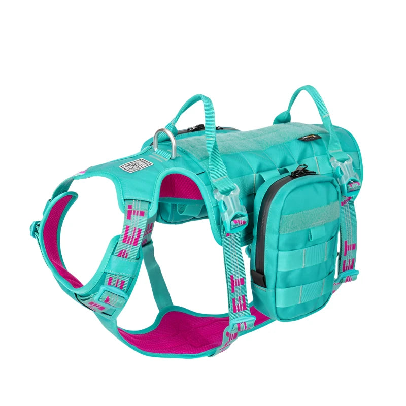 Dog Harness with Backpack Multifunctional