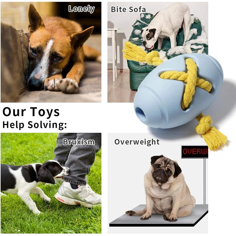 Jouets interactifs en caoutchouc robuste pour chiots qui font leurs dents