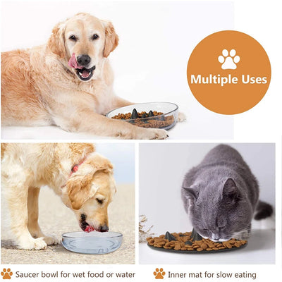 2in1 Slow Feeding Pet Bowl