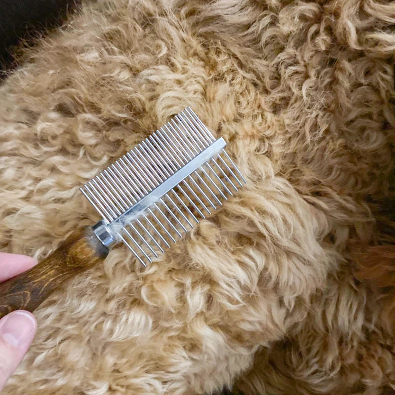 Double-Sided Stainless Steel Comb Pet Grooming Brush Shedding