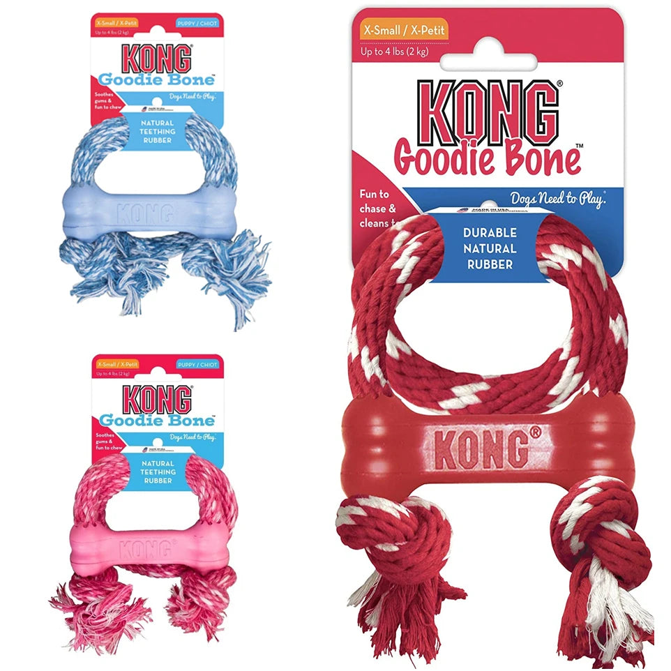 KONG Puppy Goodie Bone with Rope Size XS