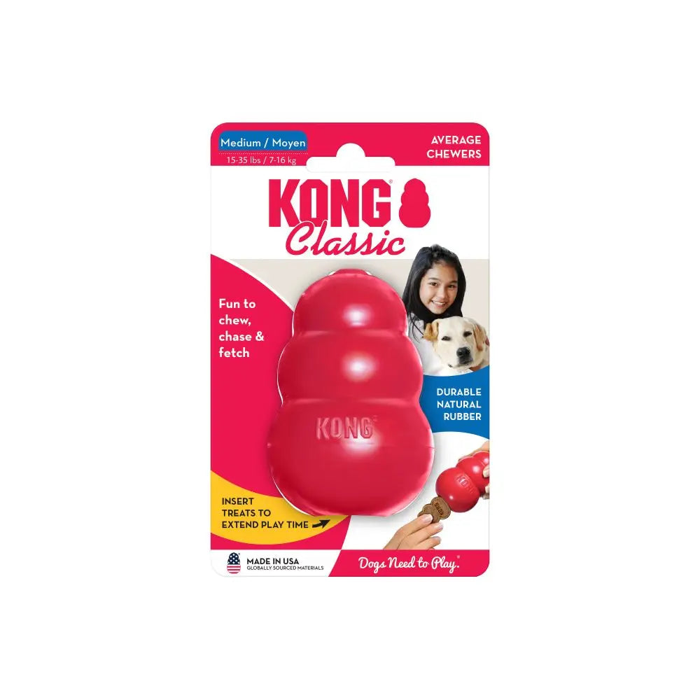 KONG Classic Kauspielzeug-Kollektion für Hunde, Größe M