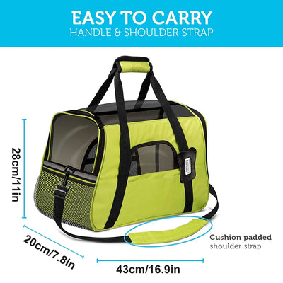 X-Space Durable Pet Carrier Waterproof Mesh Padded Handle