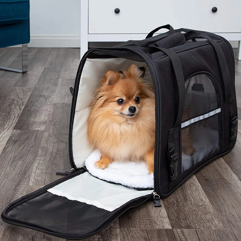 X-Space Durable Pet Carrier Waterproof Mesh Padded Handle