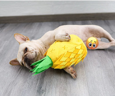 Sniffing Treat Pineapple Dog Toy