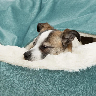 Orthopädisches Hundebett mit Kapuzendecke wasserdicht