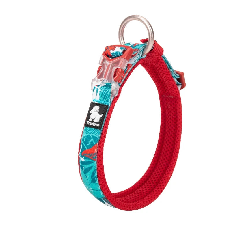 Hundehalsband aus der Joy Collection mit drei verstellbaren Schnallen, aus weicher, bequemer Baumwolle