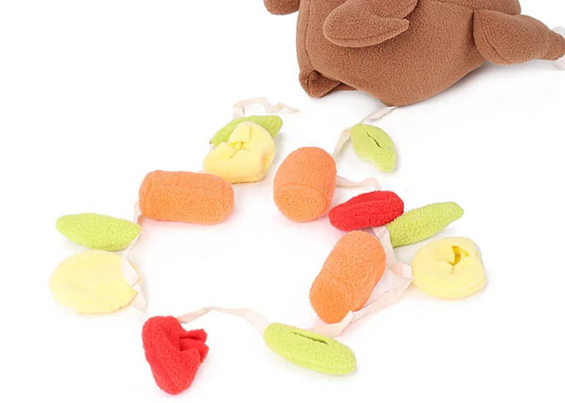 Interactive Chicken Treat Plush Pet Dog Snuffle Toy