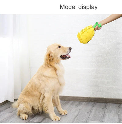 Sniffing Treat Pineapple Dog Toy