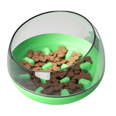 Fun Wobble Dog Slow Feeder Bowl Healthy Preventing Choking