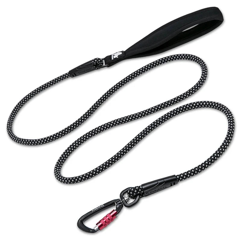 Night Walk Comfort Touch Pet Leash Reflective Material Super Hook