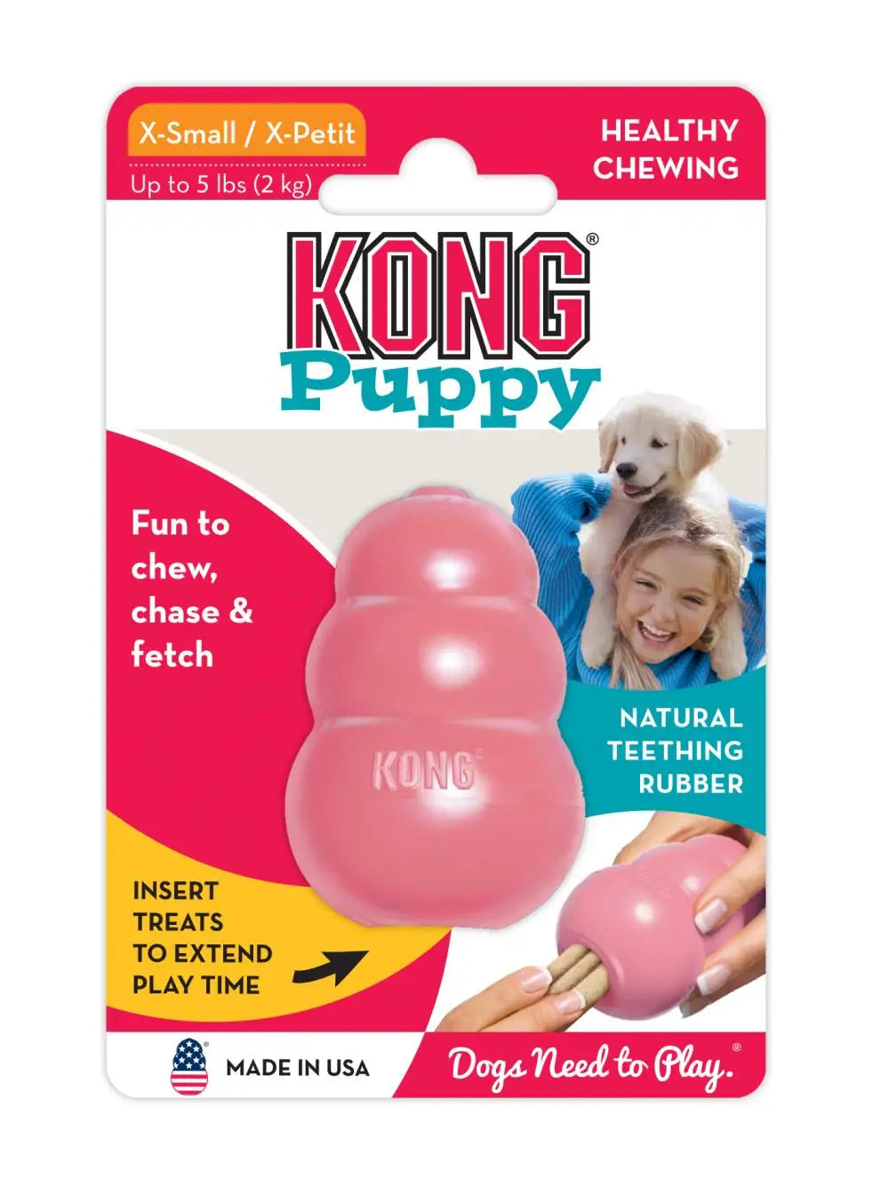 KONG Classic Dog Chew Toy Collection XS-Size