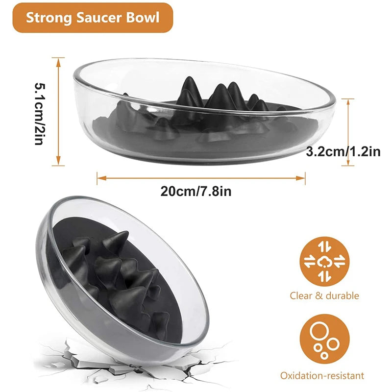 2in1 Slow Feeding Pet Bowl