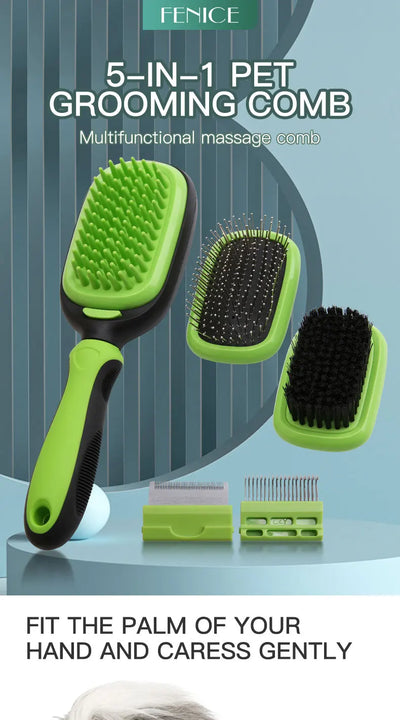 5 In 1 Grooming Combs Tools