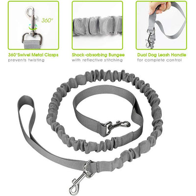 Running Friend Reflective Handsfree Dog Leash Belt