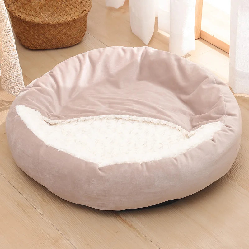 Happy Dreams Hooded Warm Pet Bed