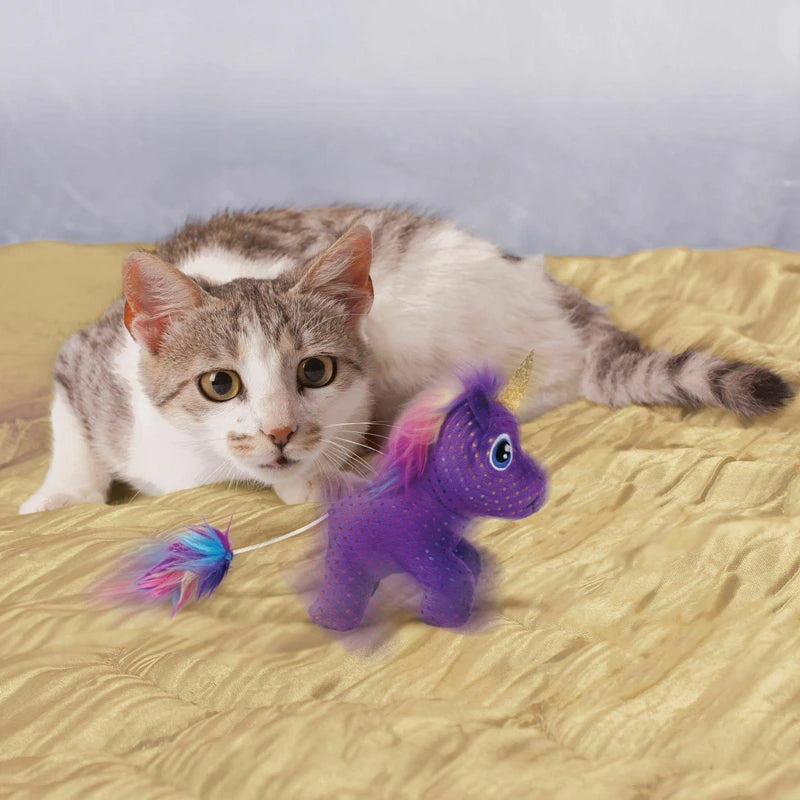 Jouet pour chat licorne KONG Enchanted Buzzy