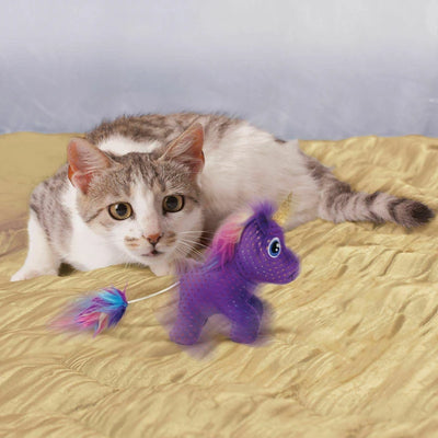 KONG Enchanted Buzzy Unicorn Cat Toy