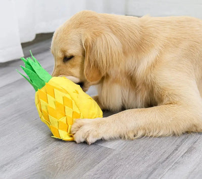 Sniffing Treat Pineapple Dog Toy