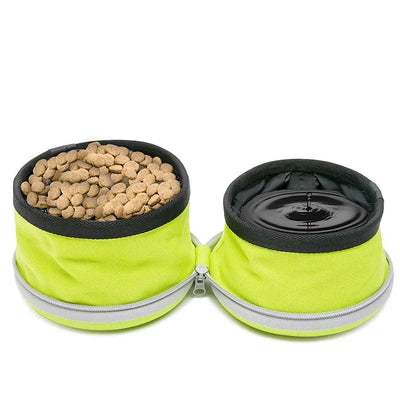 Collapsible 2 Way Use Dog Bowl  Waterproof Foldable