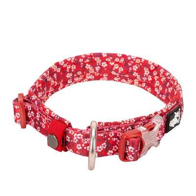 Joy Collection Dog Collar with Three Adjustable Buckle Soft Comfortable Cotton