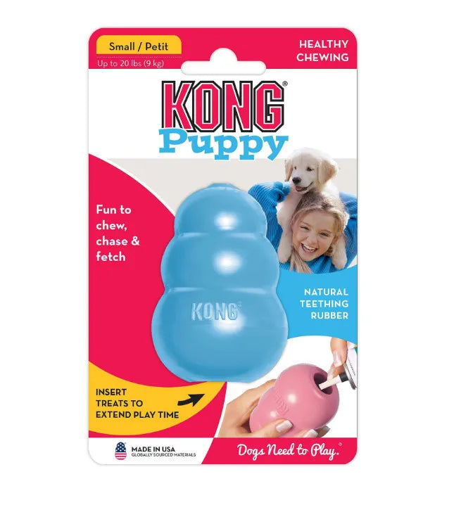 KONG Puppy Natural Teething Rubber Chew Toy