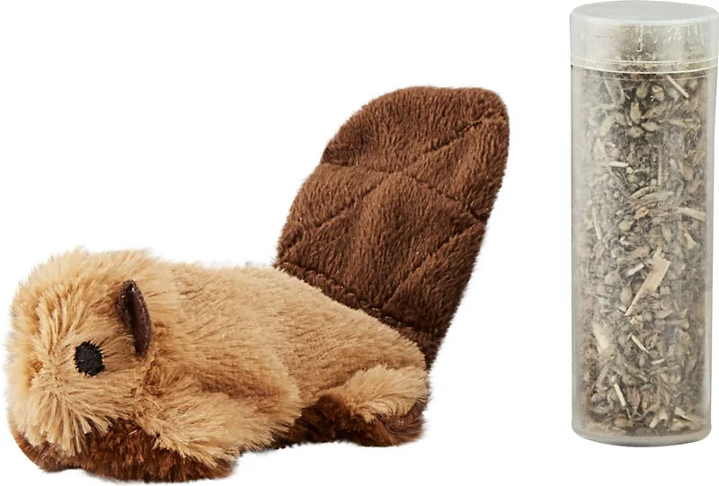 Jouet pour chat rechargeable KONG Beaver Catnip