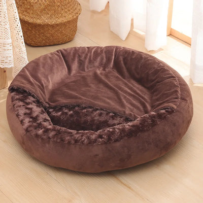 Happy Dreams Hooded Warm Pet Bed