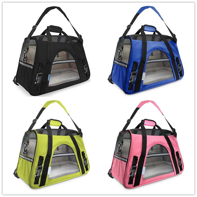 X-Space Durable Pet Carrier Waterproof Mesh Padded Handle