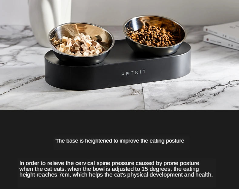 PETKIT Stainless Steel Double Pet Bowl