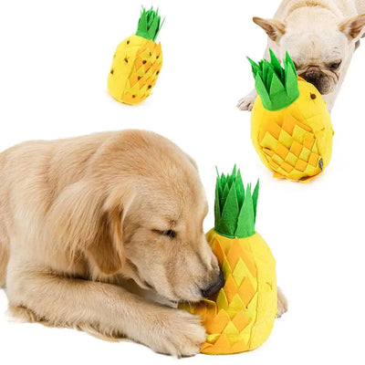 Sniffing Treat Pineapple Dog Toy