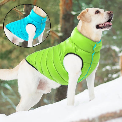 Warme, wendbare Winterjacke für Hunde