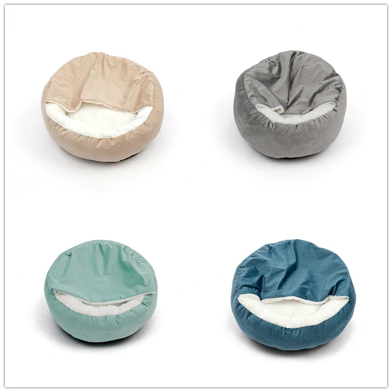 Orthopedic Dog Bed With Hooded Blanket Waterproof