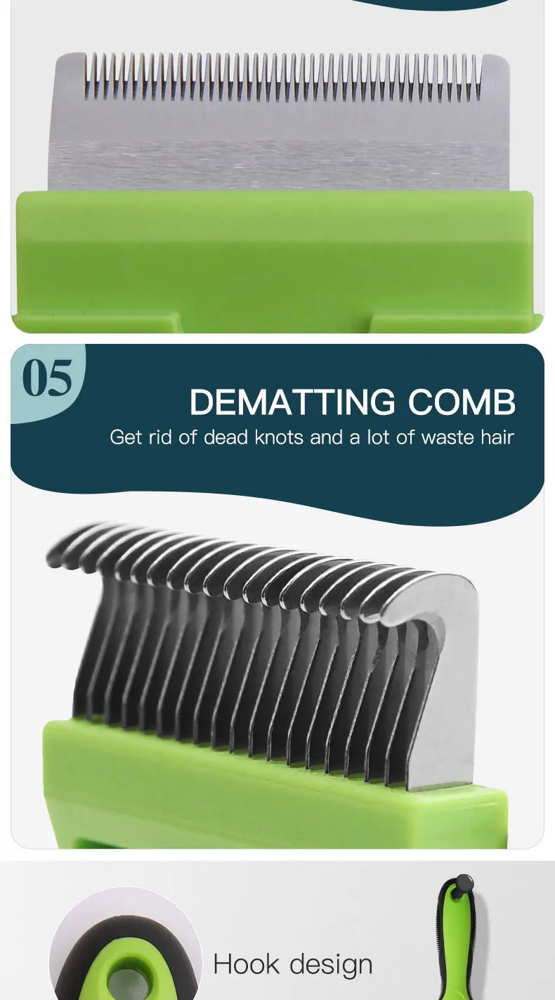 5 In 1 Grooming Combs Tools