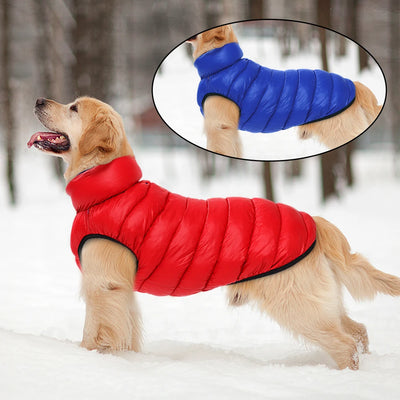 Warme, wendbare Winterjacke für Hunde