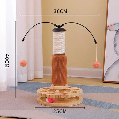 Holzkarussell IQ Katzenspielzeug