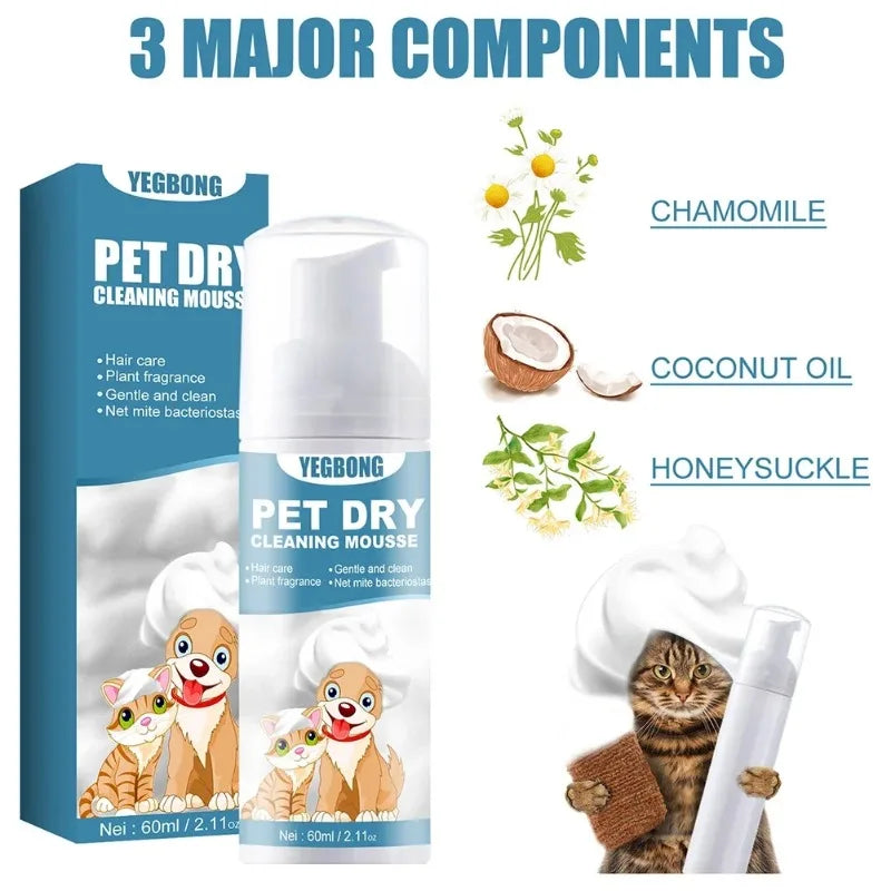 Pet Dry Cleaning Shampoo Waterless No Rinse