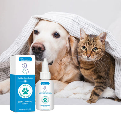 Pet Ear Drop Infection Mite Control Ear Wax Canal Cleaning Solution