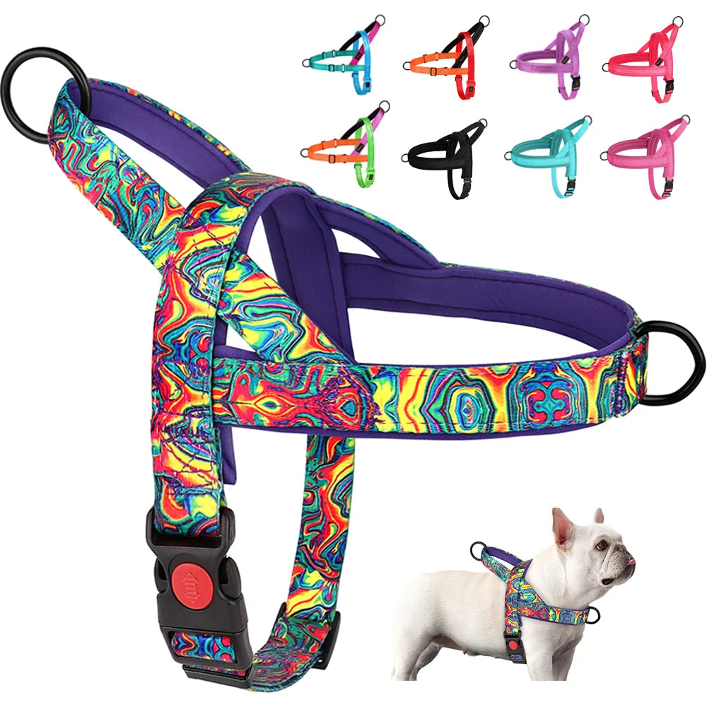 Nylon Dog Harness No Pull Dog Harnesses Vest Soft Padded