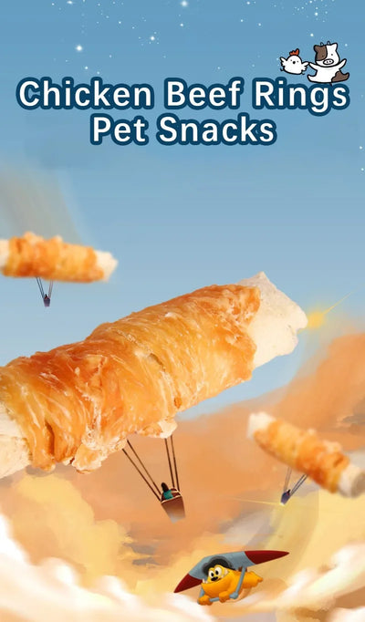 Calcium Dog Snacks Bones Chicken Meat Jerky Cowhide Sticks