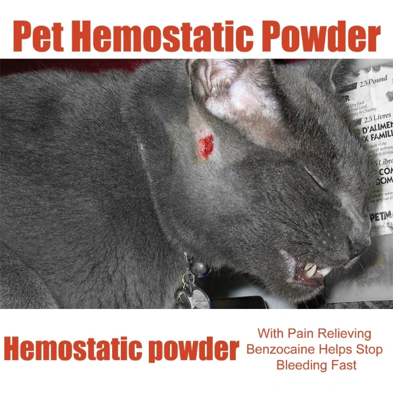 Styptic Stop Bleeding Powder Safe For Pets Blood Stopper Anti-inflammatory Anti-bacterial Broken Injury