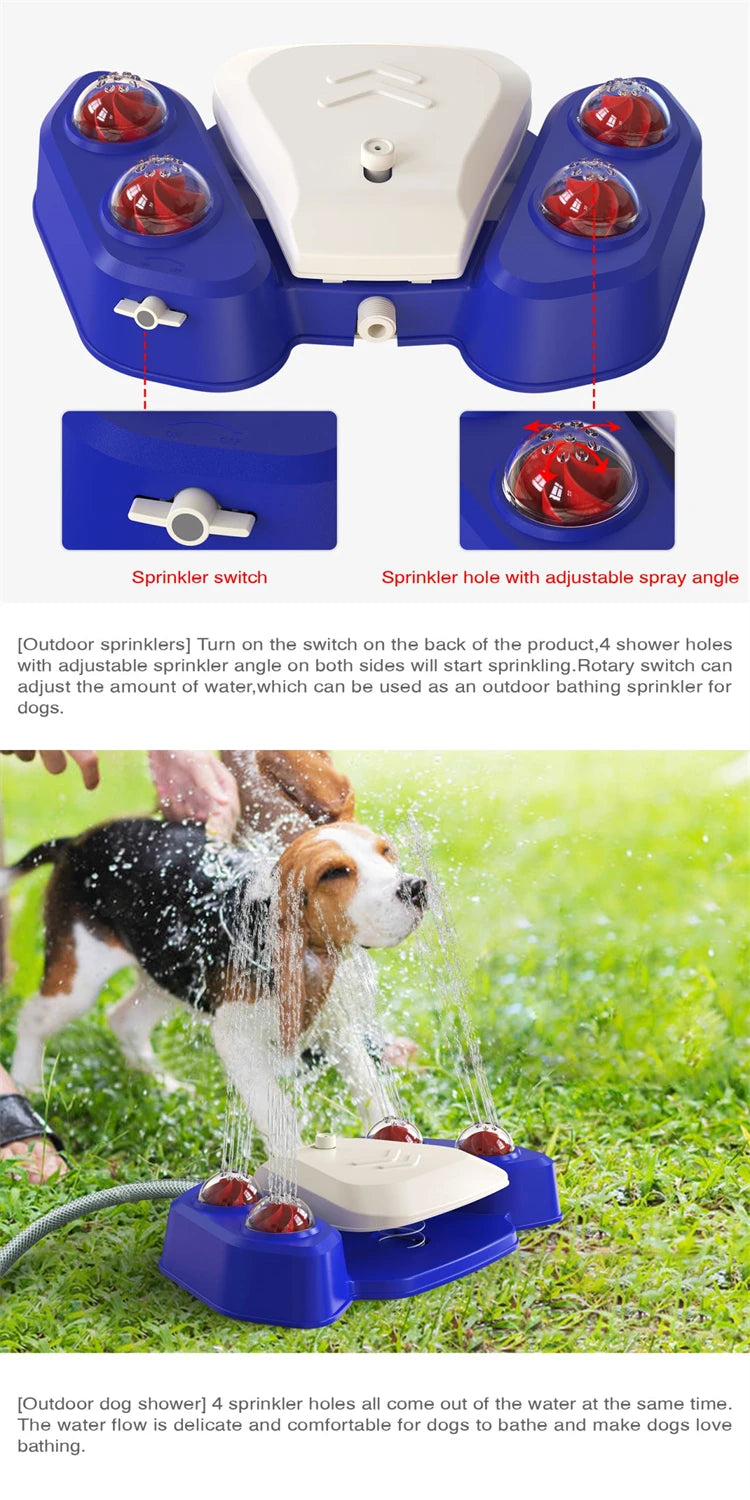 Dog Outdoor Toys Step on Sprinkler Activated Automatic Squirting