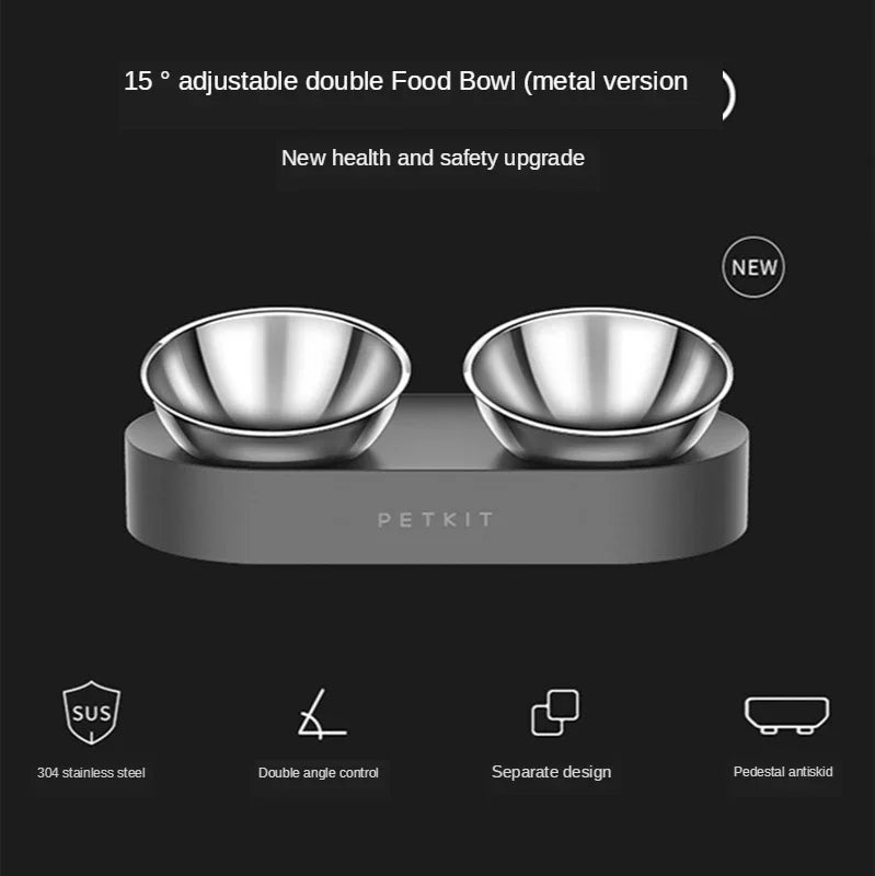 PETKIT Stainless Steel Double Pet Bowl