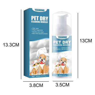 Pet Dry Cleaning Shampoo Waterless No Rinse