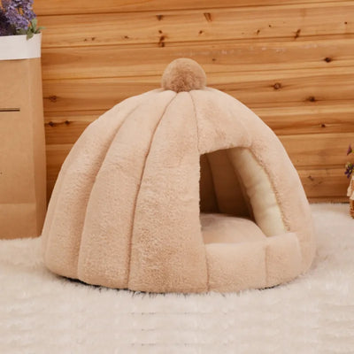 Warm Winter Comfort Pet House Bed