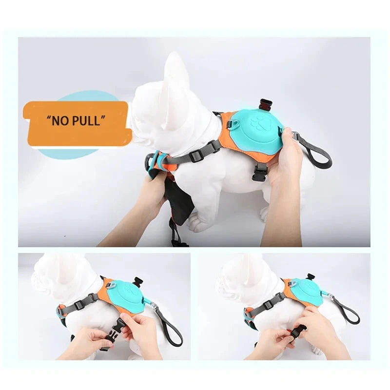 2-In-1 No Pull Dog Harness With Retractable Leash